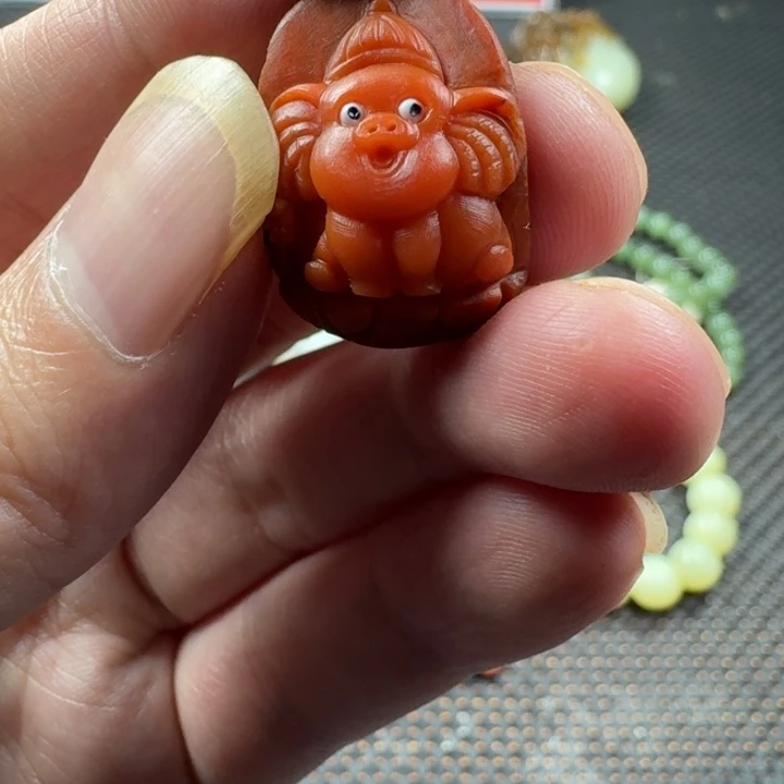 南红玛瑙未镶嵌颈饰