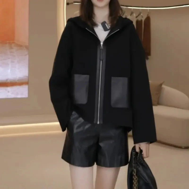 阿玛施AMASS 新款秋季时尚质感城市轻运动风显瘦长城市运动风夹克