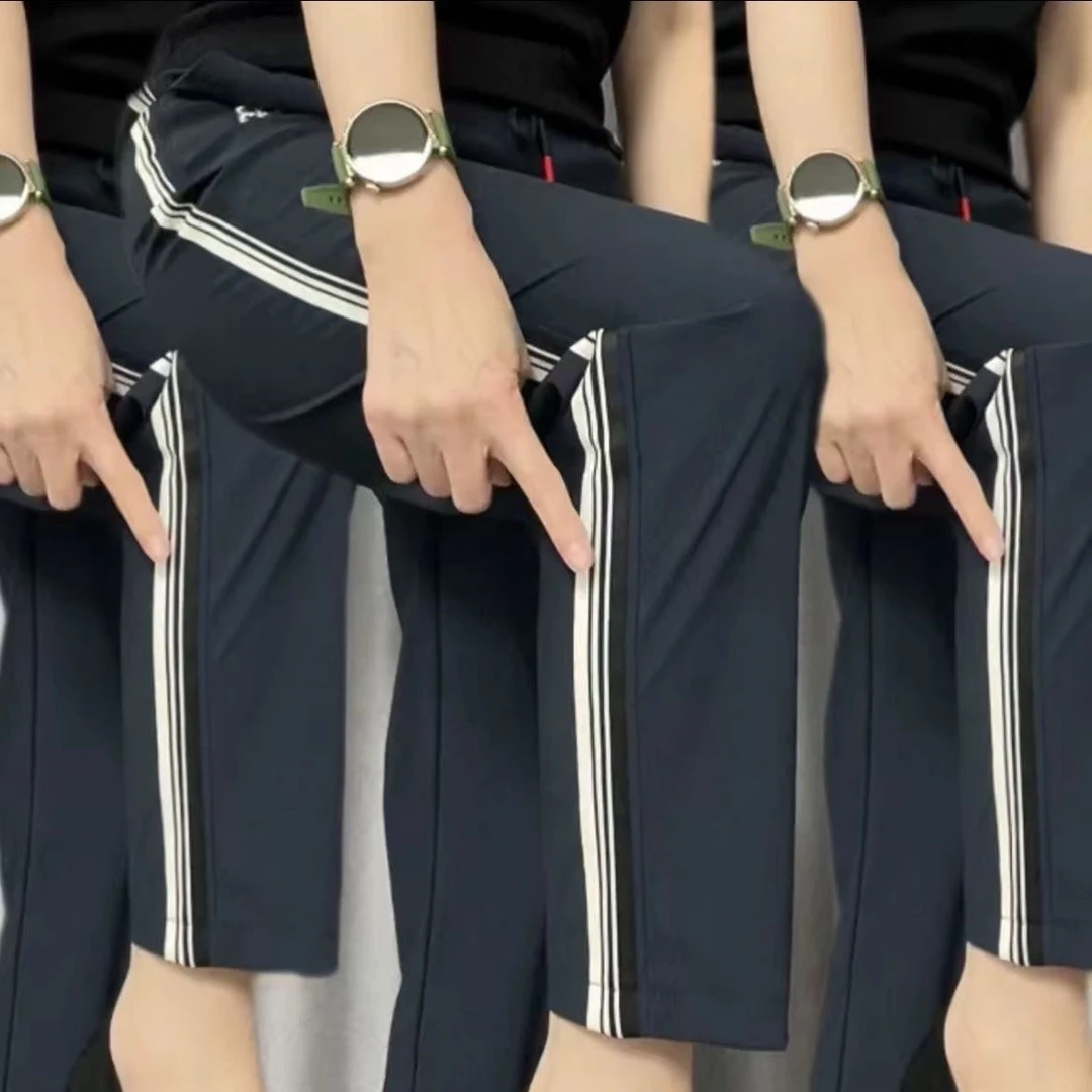 夏季新款弹力直筒裤88672