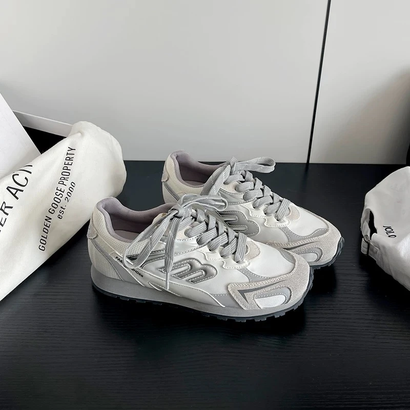 【断码清仓】厚底德训鞋2025新款真皮时尚百搭休闲鞋 MKT 3013-1