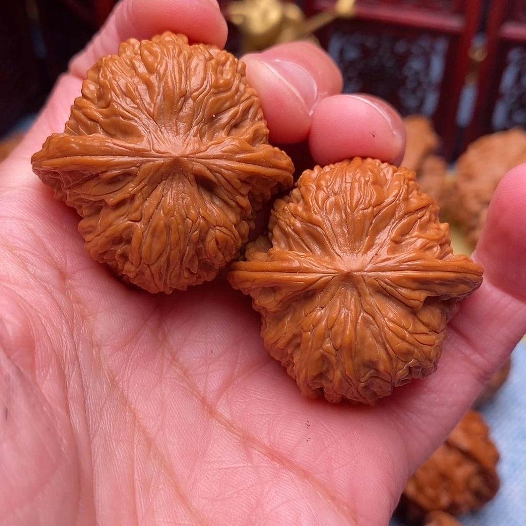 文玩核桃把件全品毕业山地正磨37尺