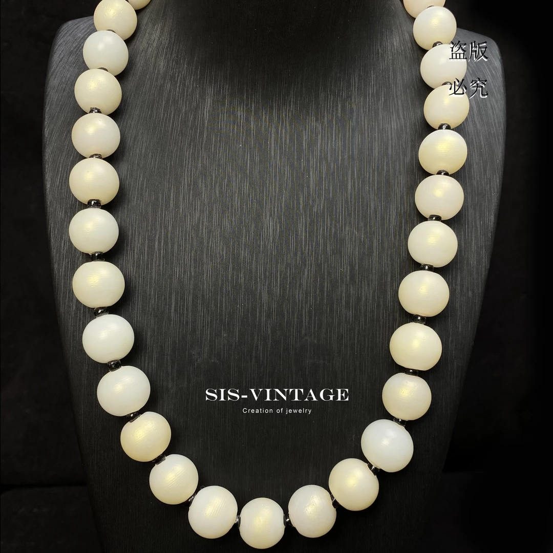 海月  卡17MM古法烧制琉璃百搭项链