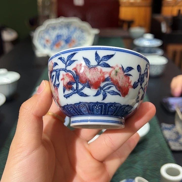 微瑕臻玉古坊原孔雀石釉里红