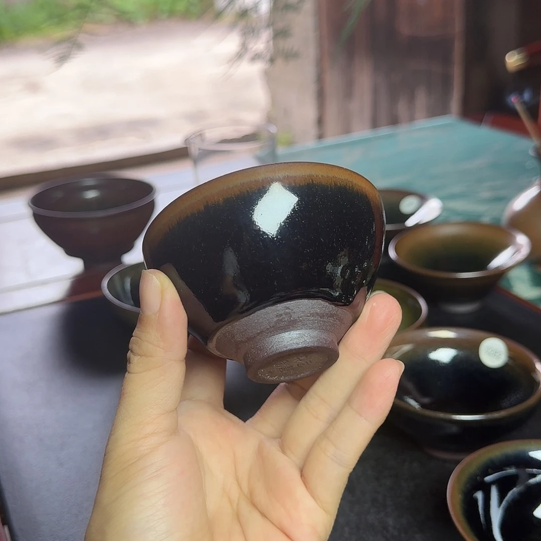 茶盏8202 秋罗柴烧手工主人杯福利杯无礼盒