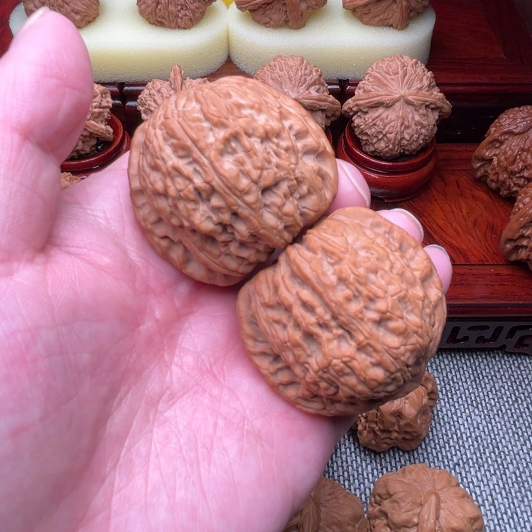 吊坠文玩核桃绣球43尺全品