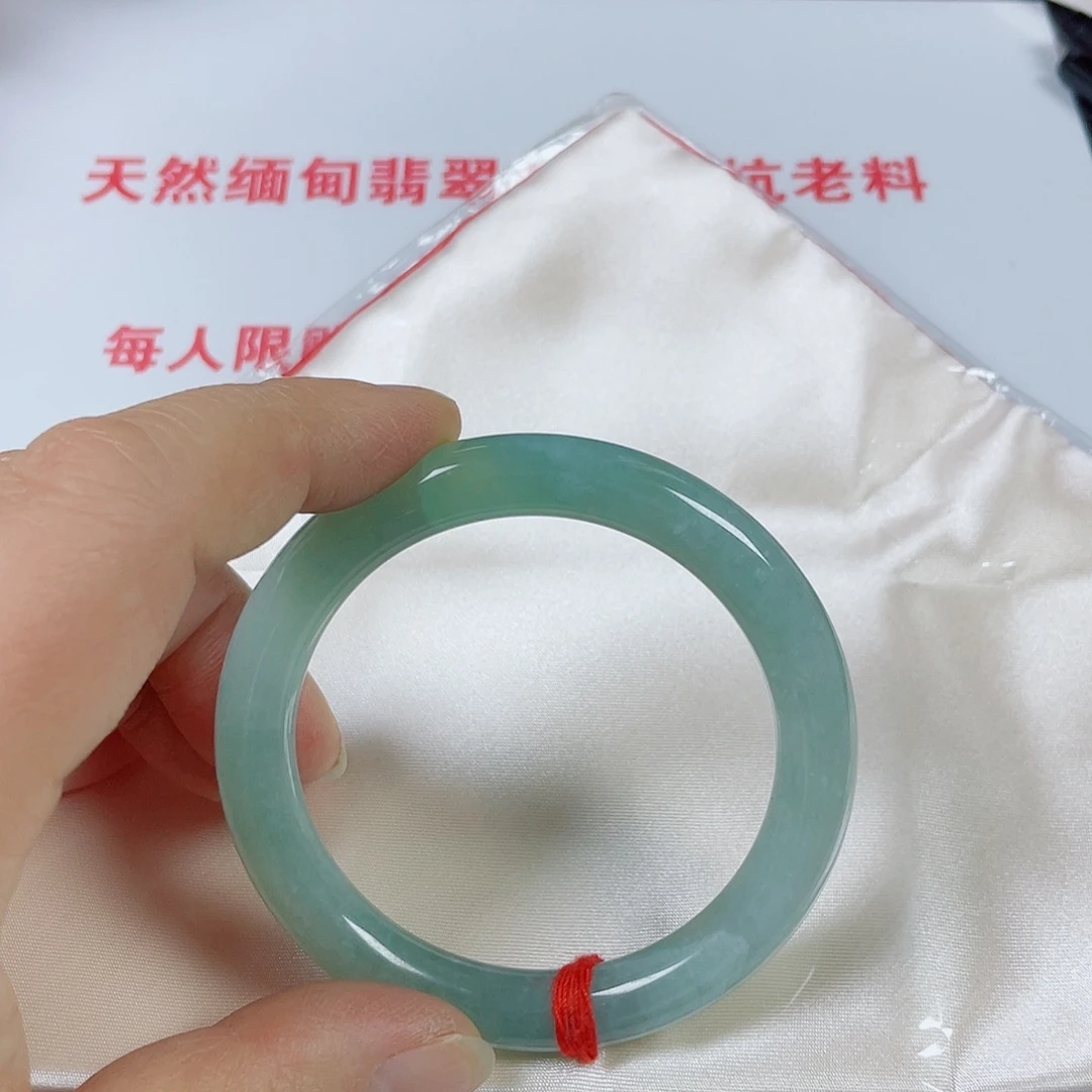 翡翠未镶嵌手镯天然翡翠手镯53.6