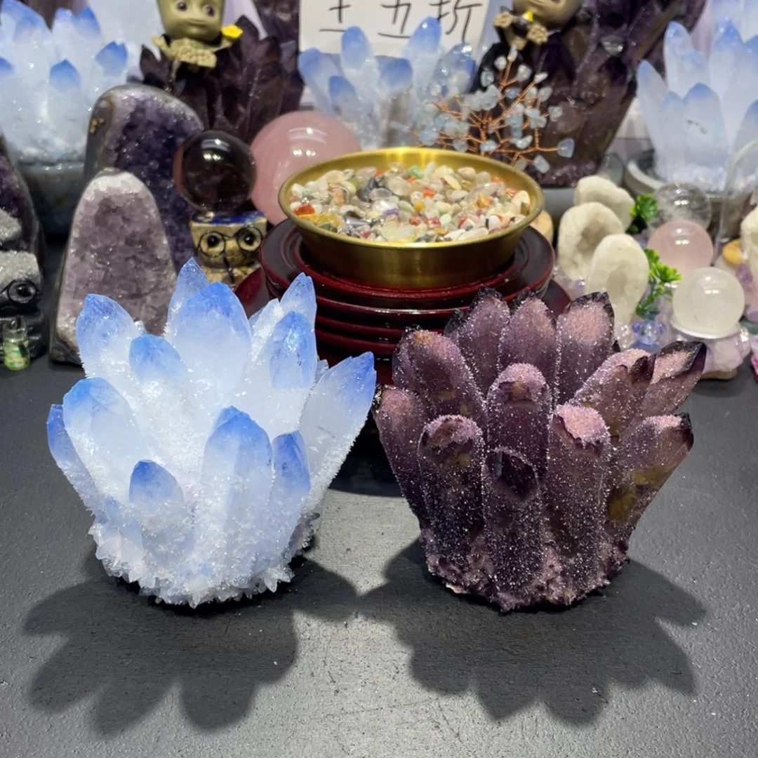 缘***坊手工艺品琉璃蓝花+紫花160
