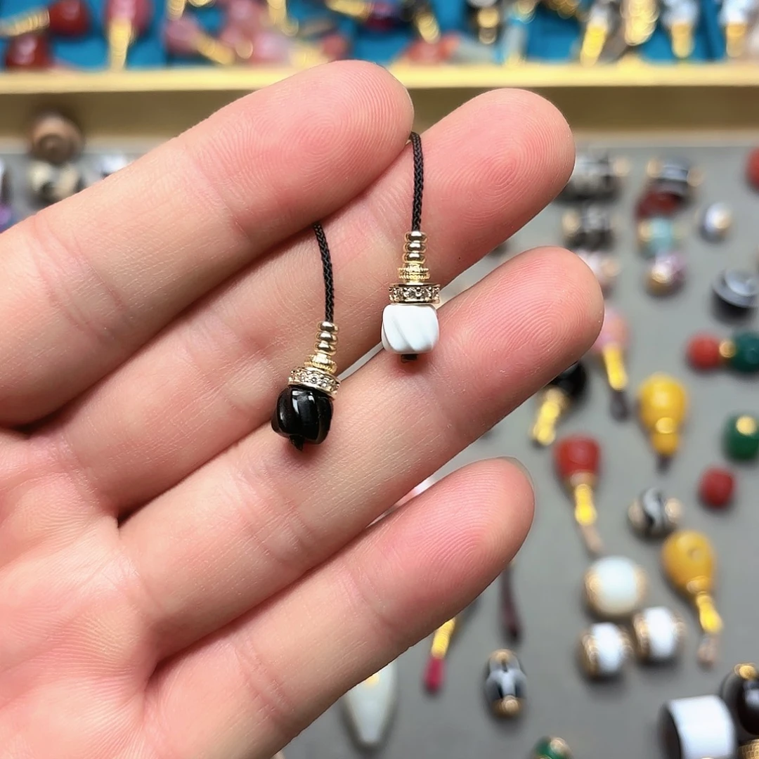 绝***梦玛瑙/玉髓未镶嵌隔珠