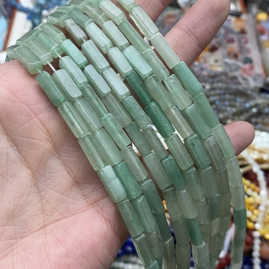 玛瑙/玉髓未镶嵌珠宝半成品一条天然微瑕4×13东岭玉方管