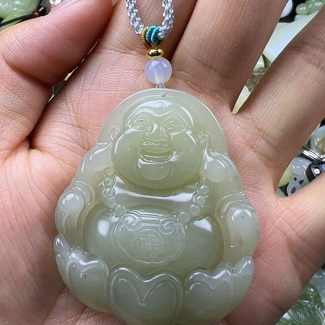 F***g和田玉未镶嵌吊坠(不含链)