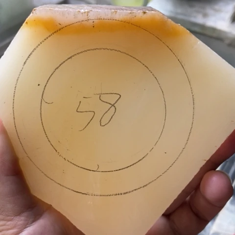 石英质玉（金丝玉）手镯未镶嵌加工定制
