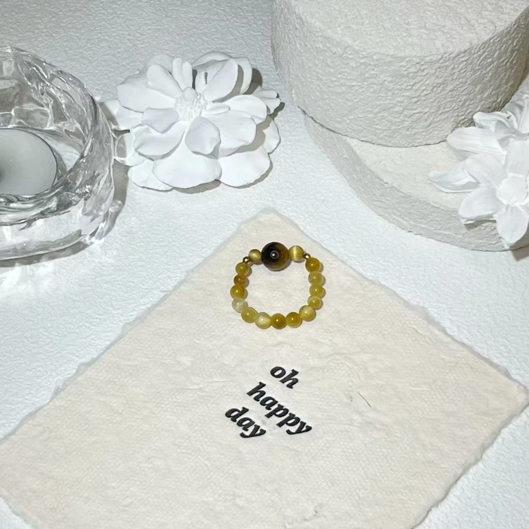 【虎眼】TGS天然水晶戒指原创设计 K189