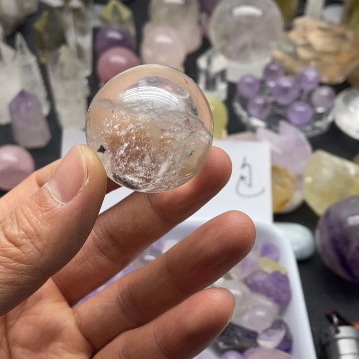 水晶12未镶嵌白水晶球