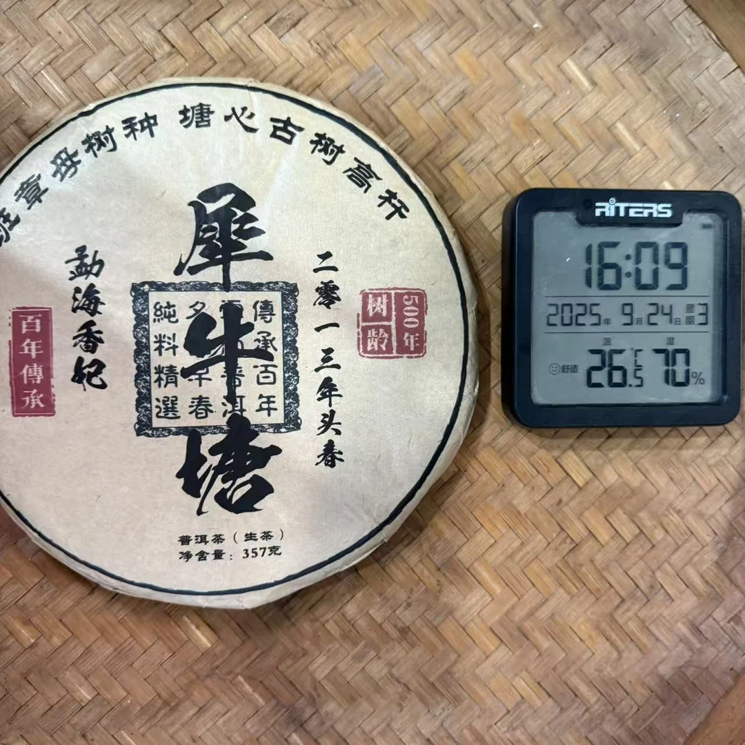 13年帕沙犀牛塘班章母树种塘心古树普洱生茶饼357克KG21号9月24日