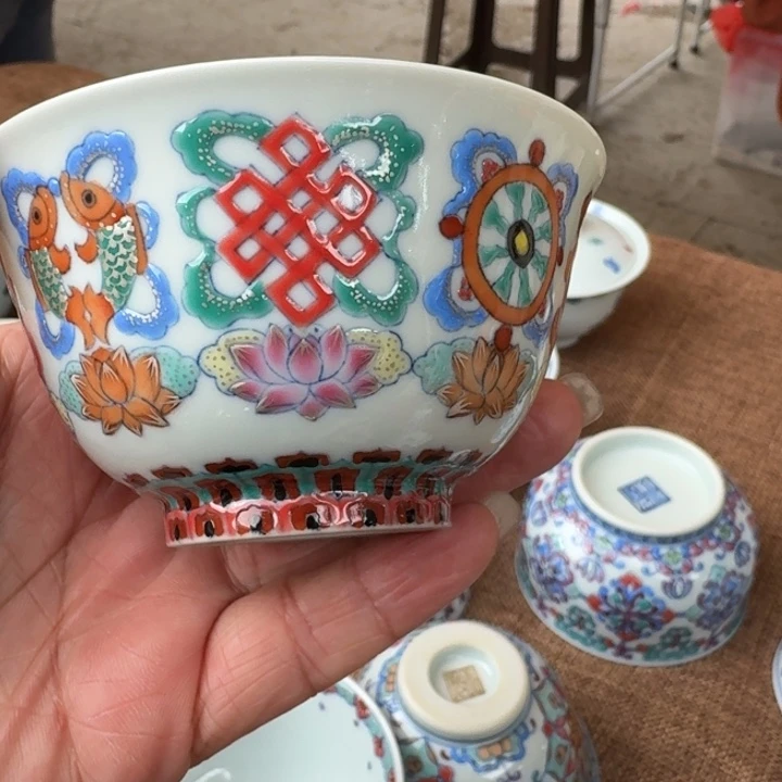 景德镇陶瓷手绘单杯