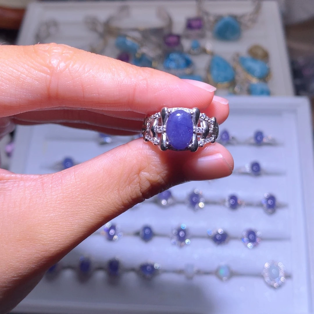 【闪购商品】银S925镶嵌戒指水晶