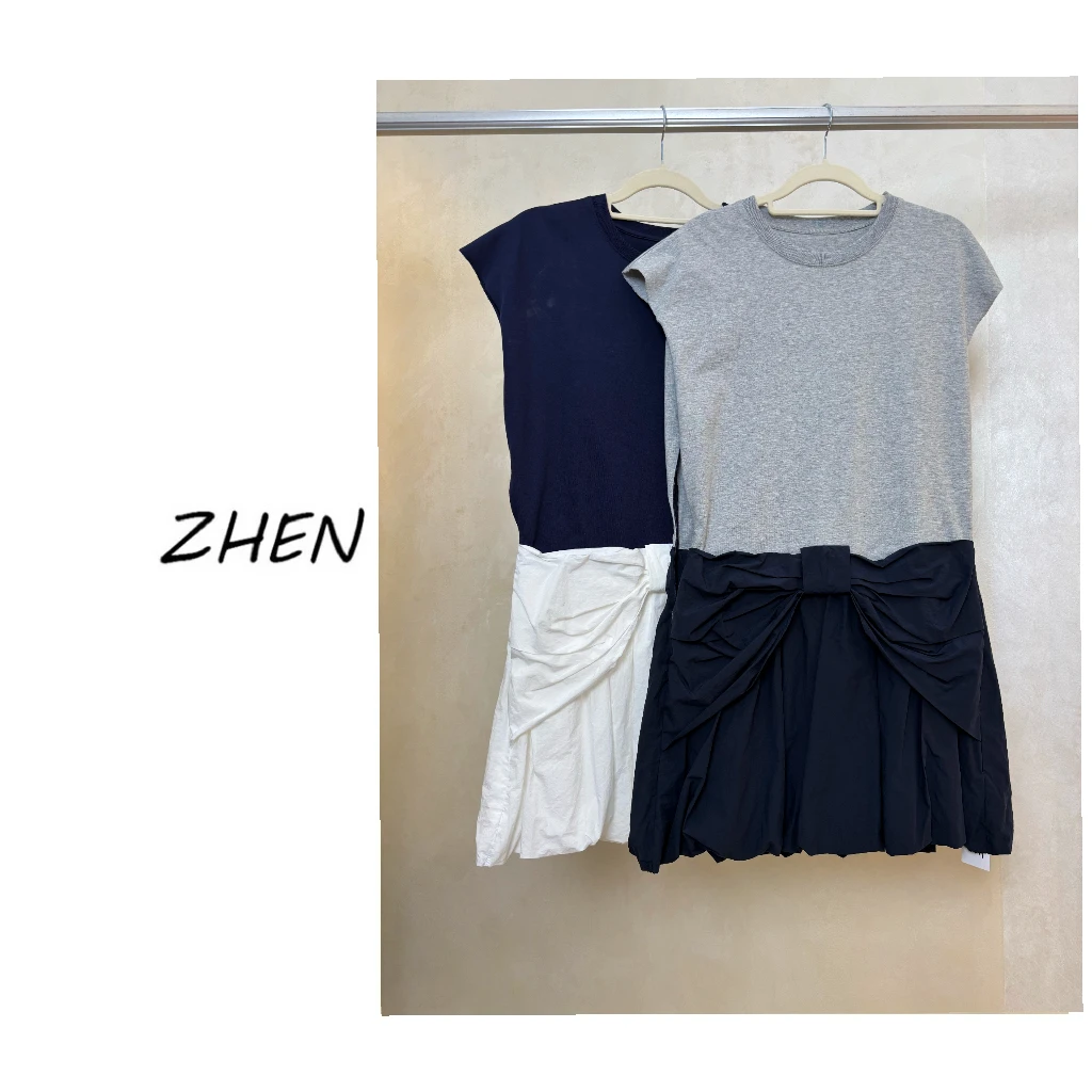 【ZHEN】25K00788 2025新款时尚气质修身显瘦小众设计连衣裙女