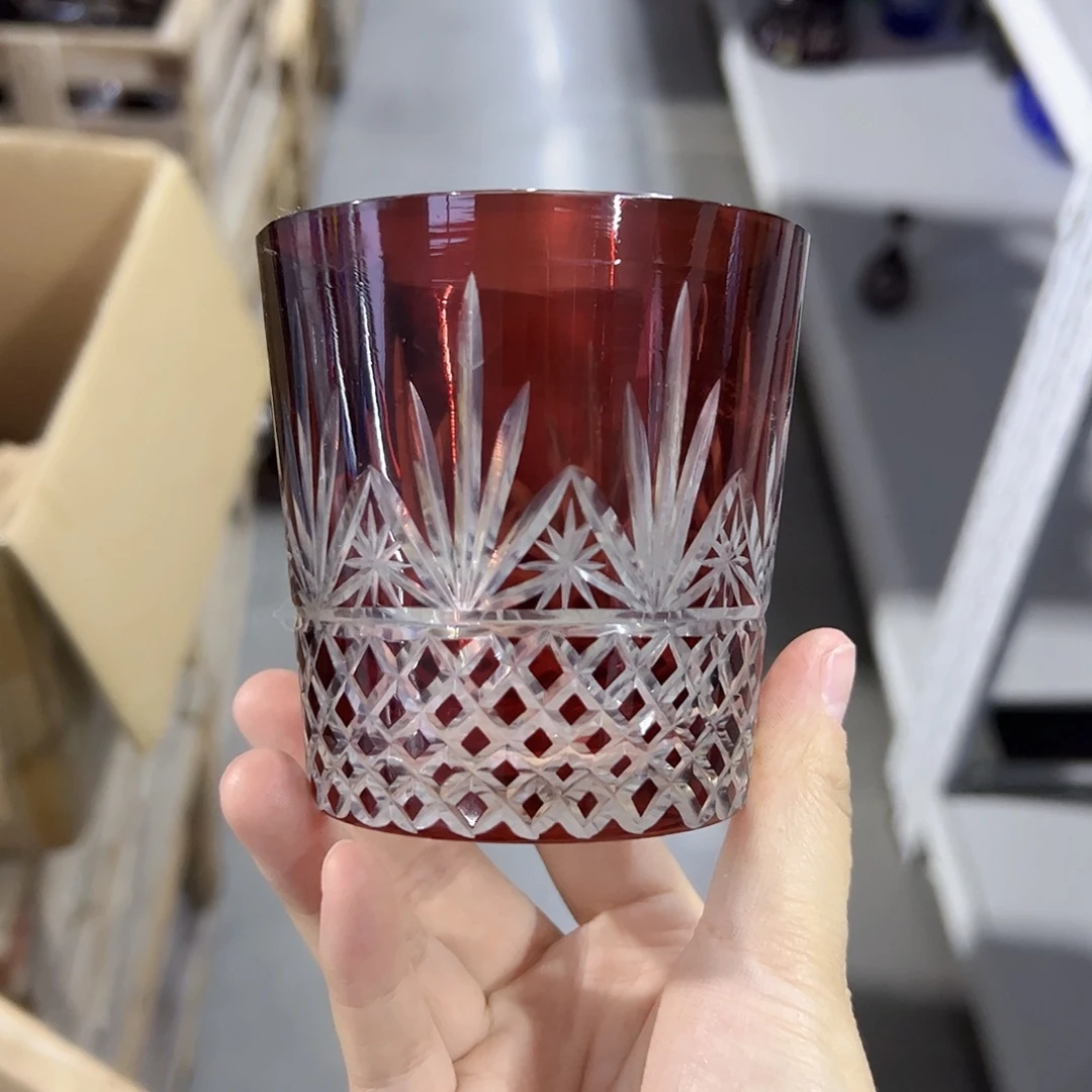 平底款水晶玻璃微瑕一个