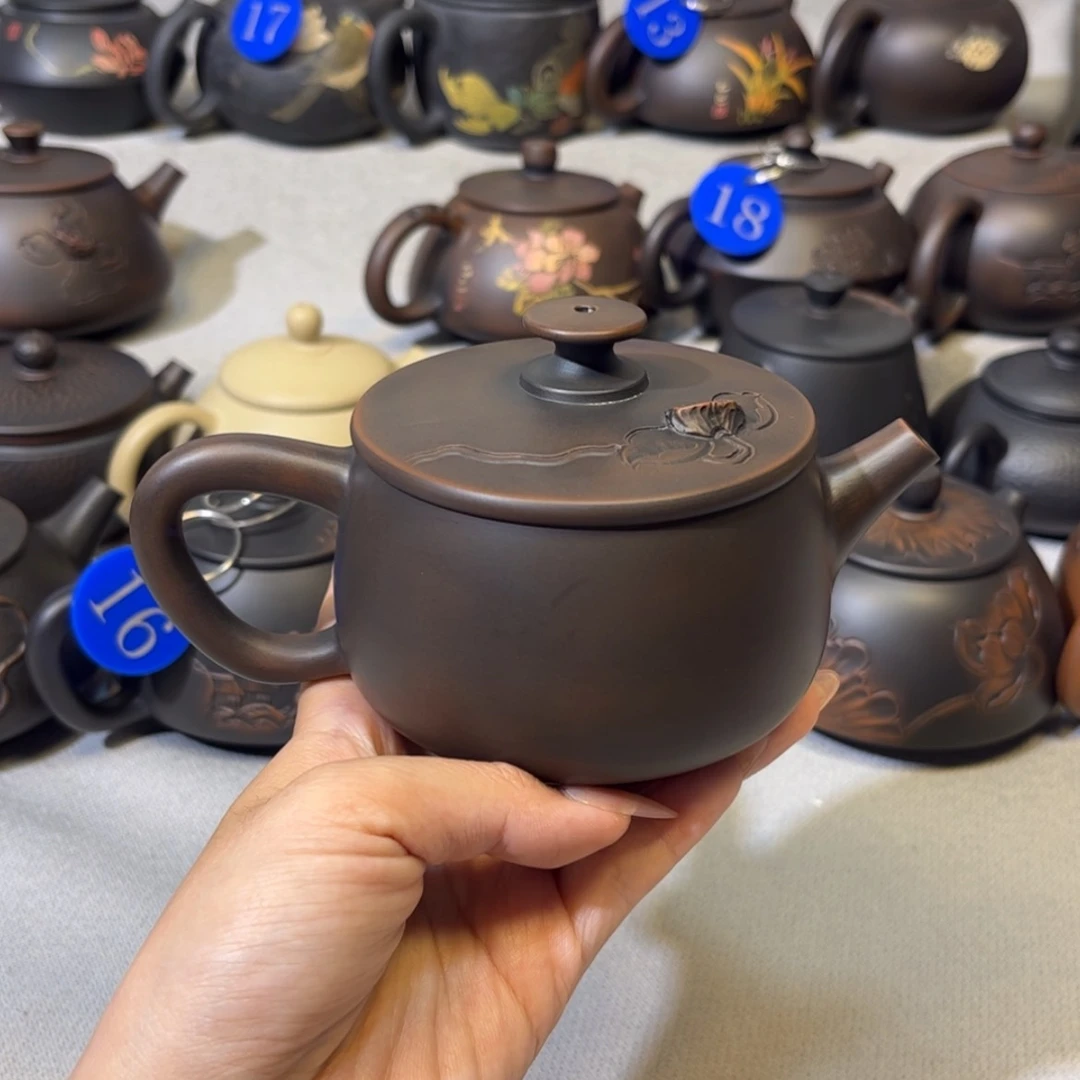 【闪购商品】红泥 浮雕莲蓬 容量 220c c