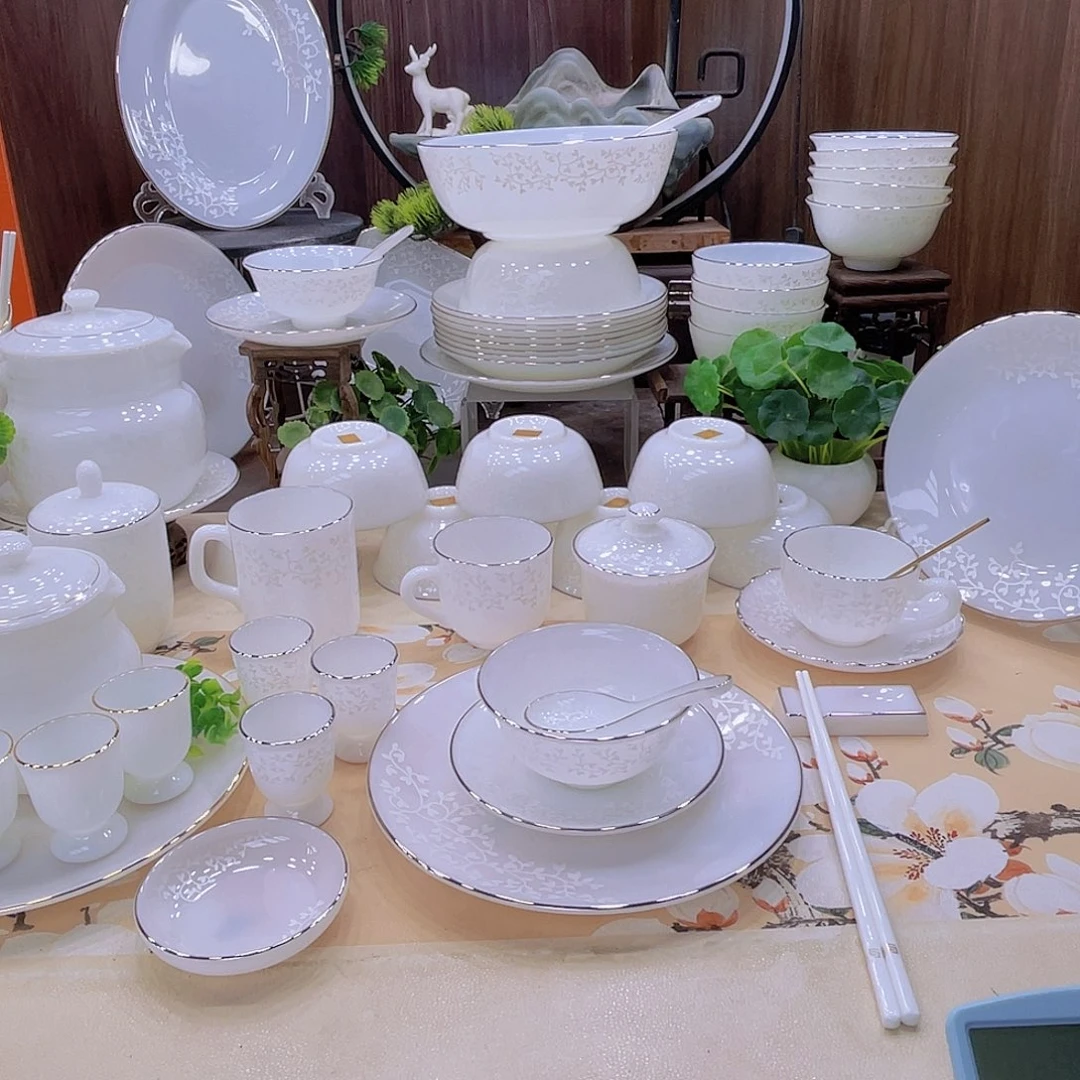 玉瓷景德镇暗香套装