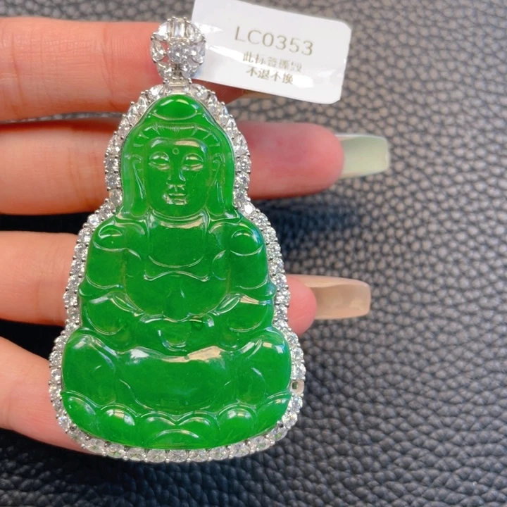 【闪购商品】颈饰银S925镶嵌翡翠