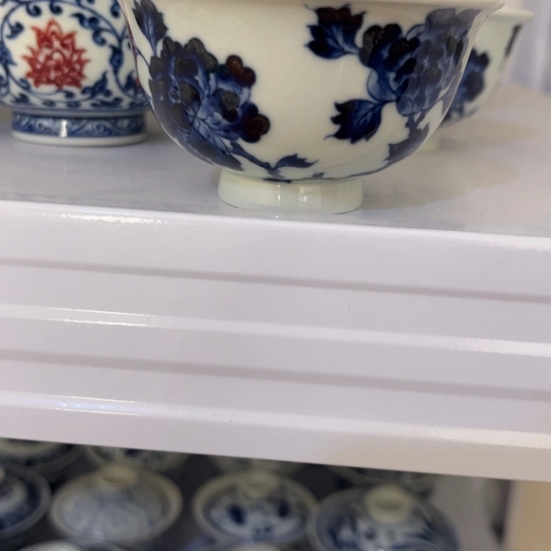 牡丹花压手杯压手杯
