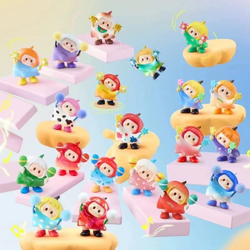 【拆盒】右右酱萌趣歪头系列con box盲盒手办mini公仔摆件