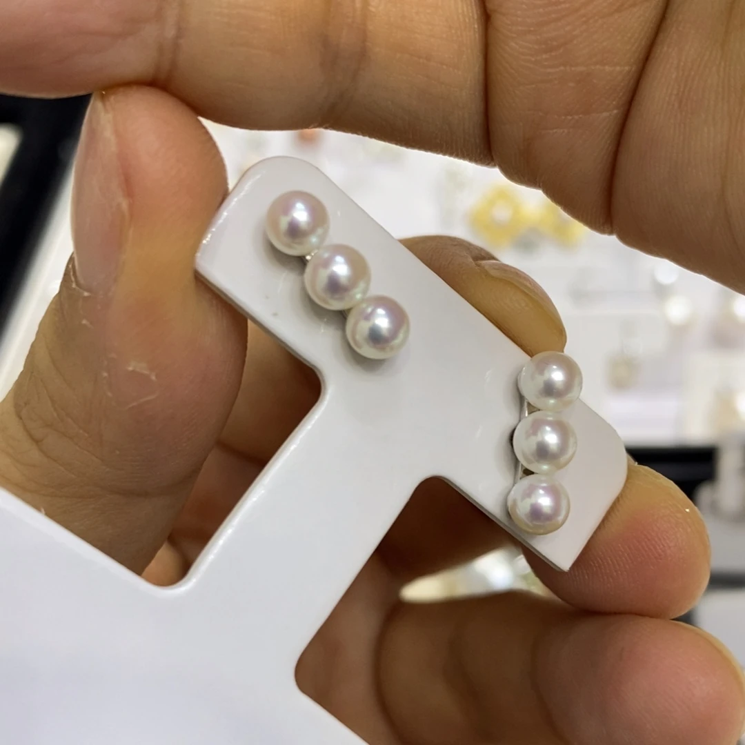 银S925镶嵌淡水珍珠耳饰