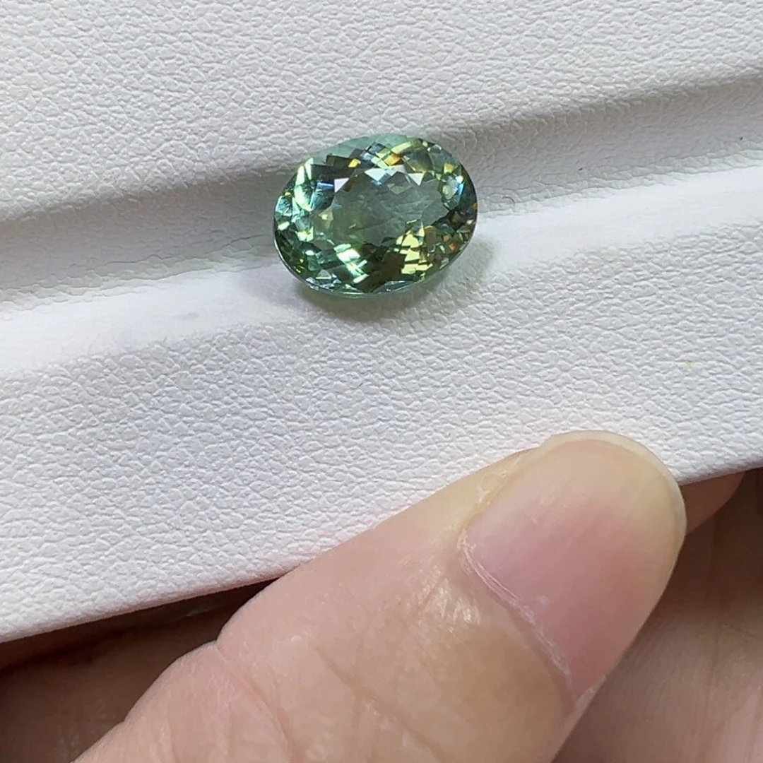 裸石未镶嵌碧玺3.85ct阿富汗薄荷绿