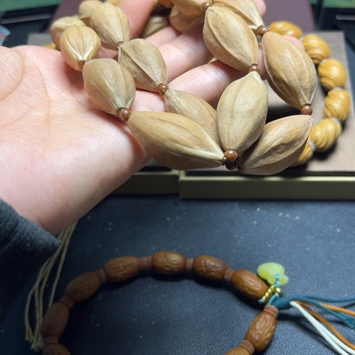 橄榄核手串/手链橄榄核雕素串