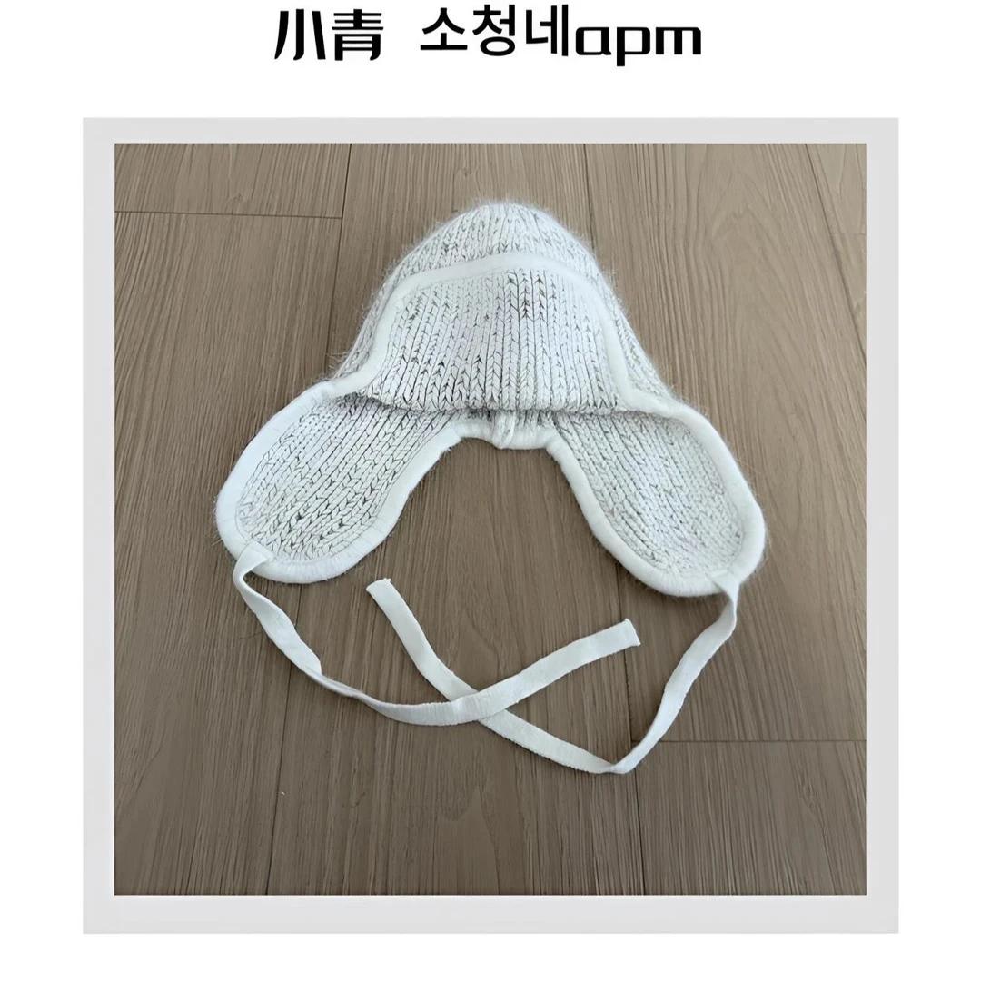 韩国东大门 长耳朵绒绒护耳帽