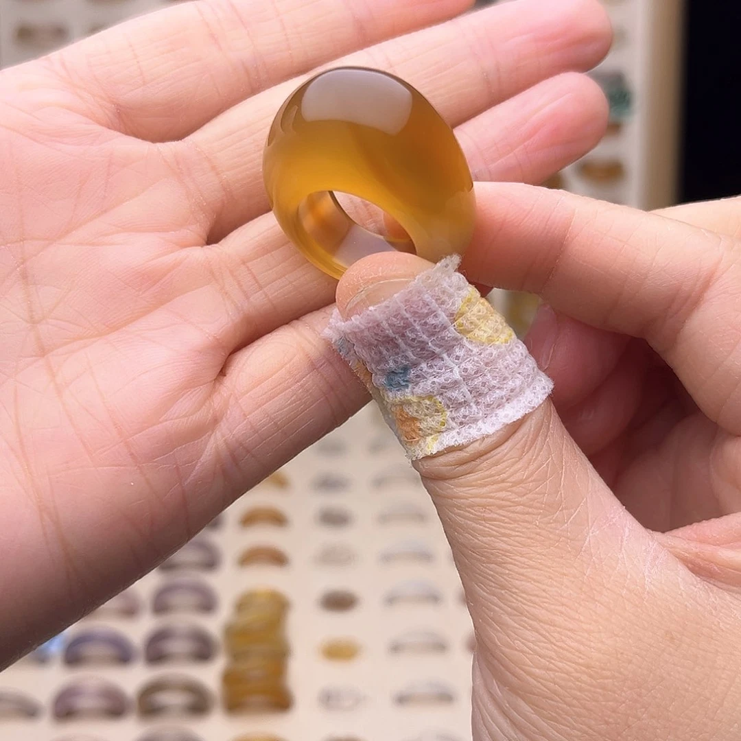 玛瑙/玉髓戒指未镶嵌