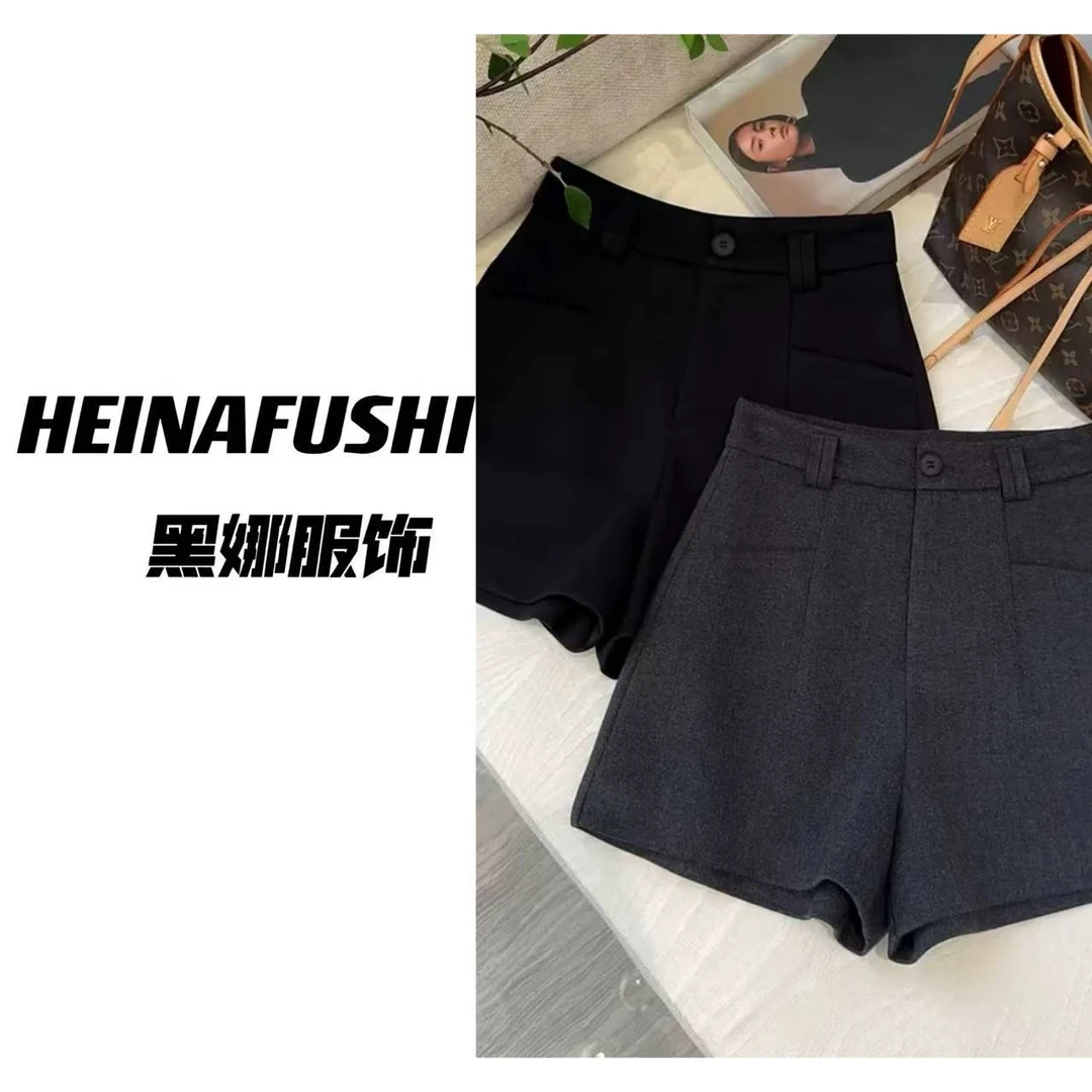 HEINA清仓【A字毛呢短裤】6631