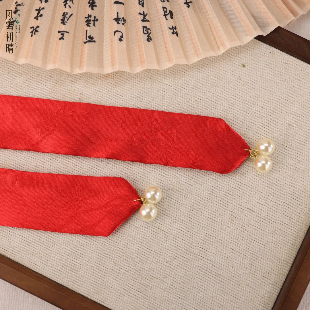 风雪初晴时音发带发簪手工国风古风古典古典仙气汉服配饰束发