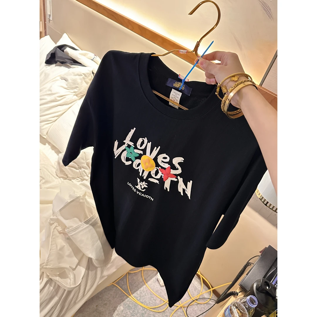 【一折专区】LOVES VCAIOT 夏季男女同款纯棉T恤高街美式短袖高级