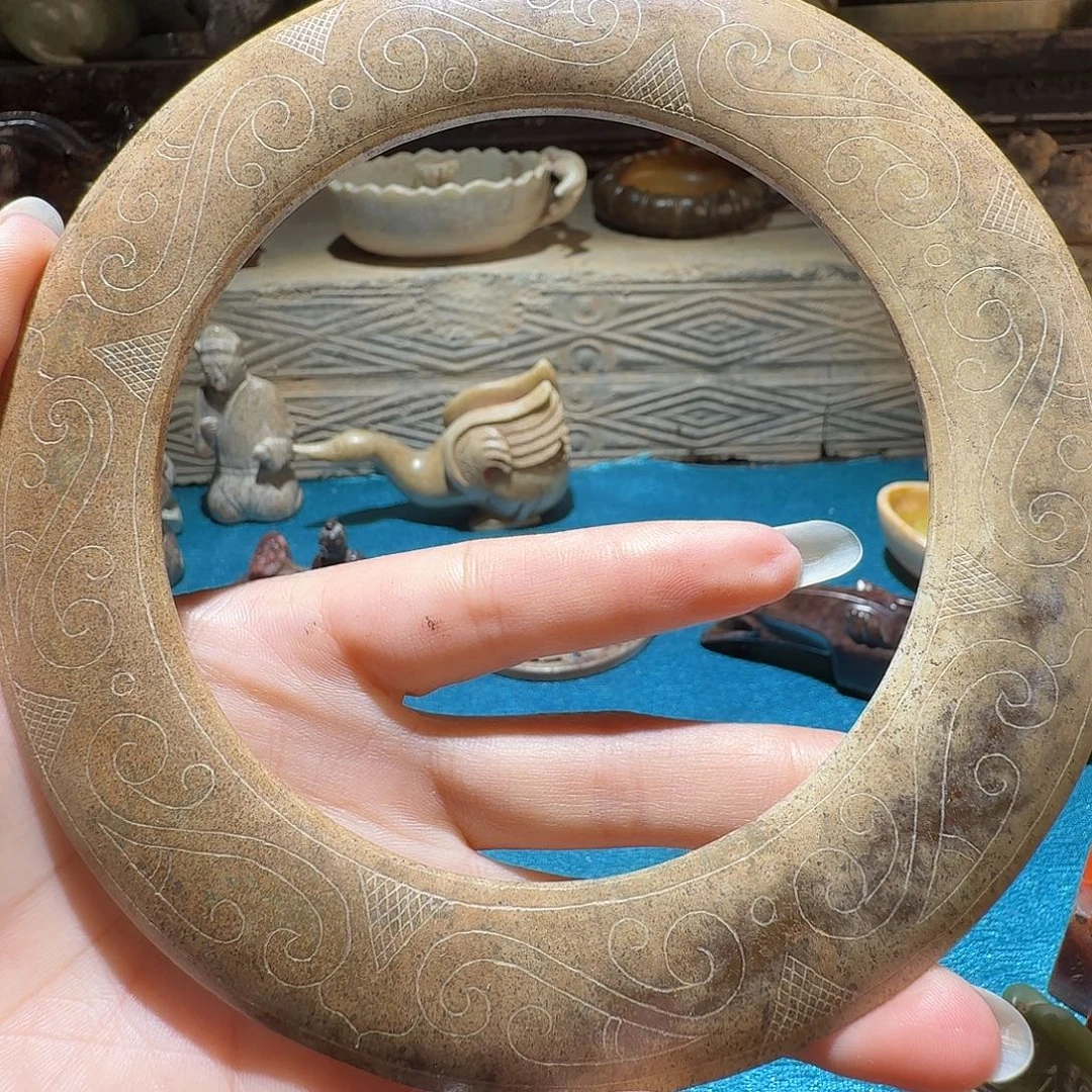 把***运玛瑙/玉髓未镶嵌笔搁