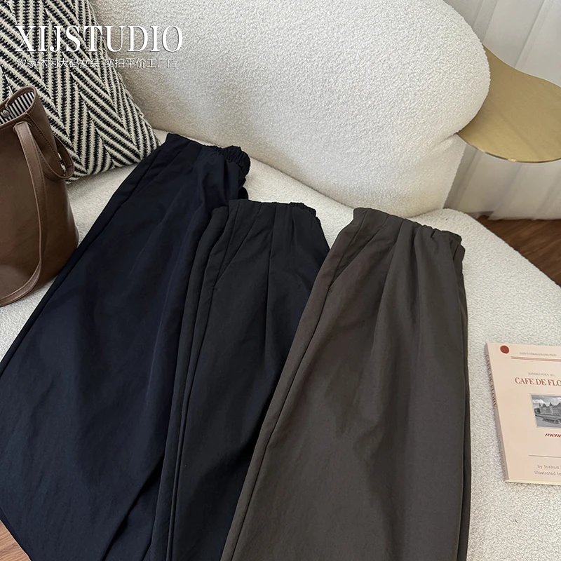 【无忧裤】汐家女裤阔腿气球裤茧型哈伦裤秋款大码高腰九分休闲裤