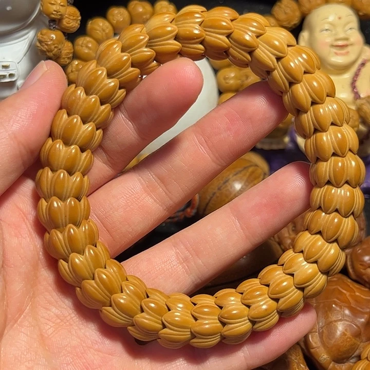 手串/手链橄榄核猴头莲花微瑕