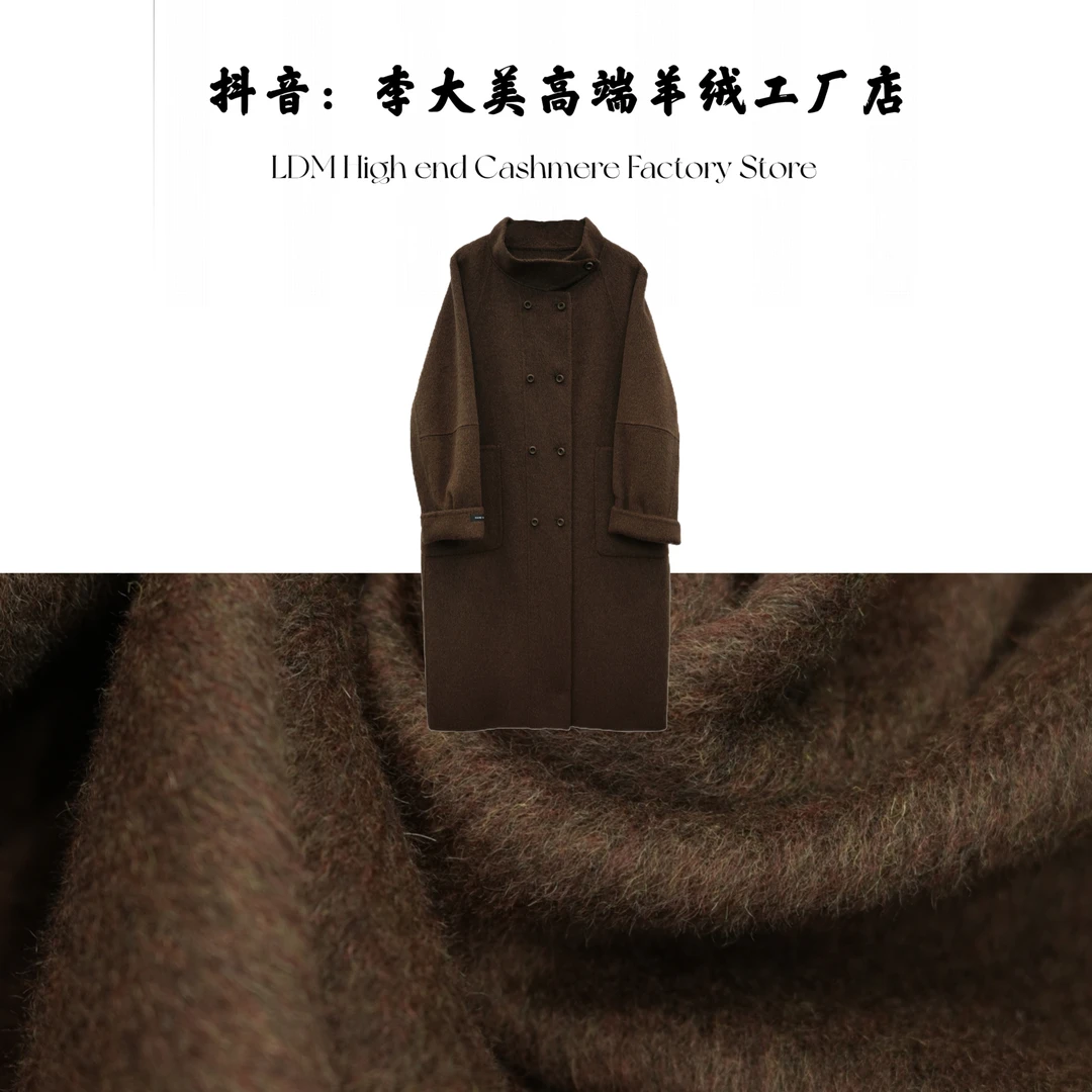 【96559】秋冬时尚百搭韩版100%绵羊毛大衣外套