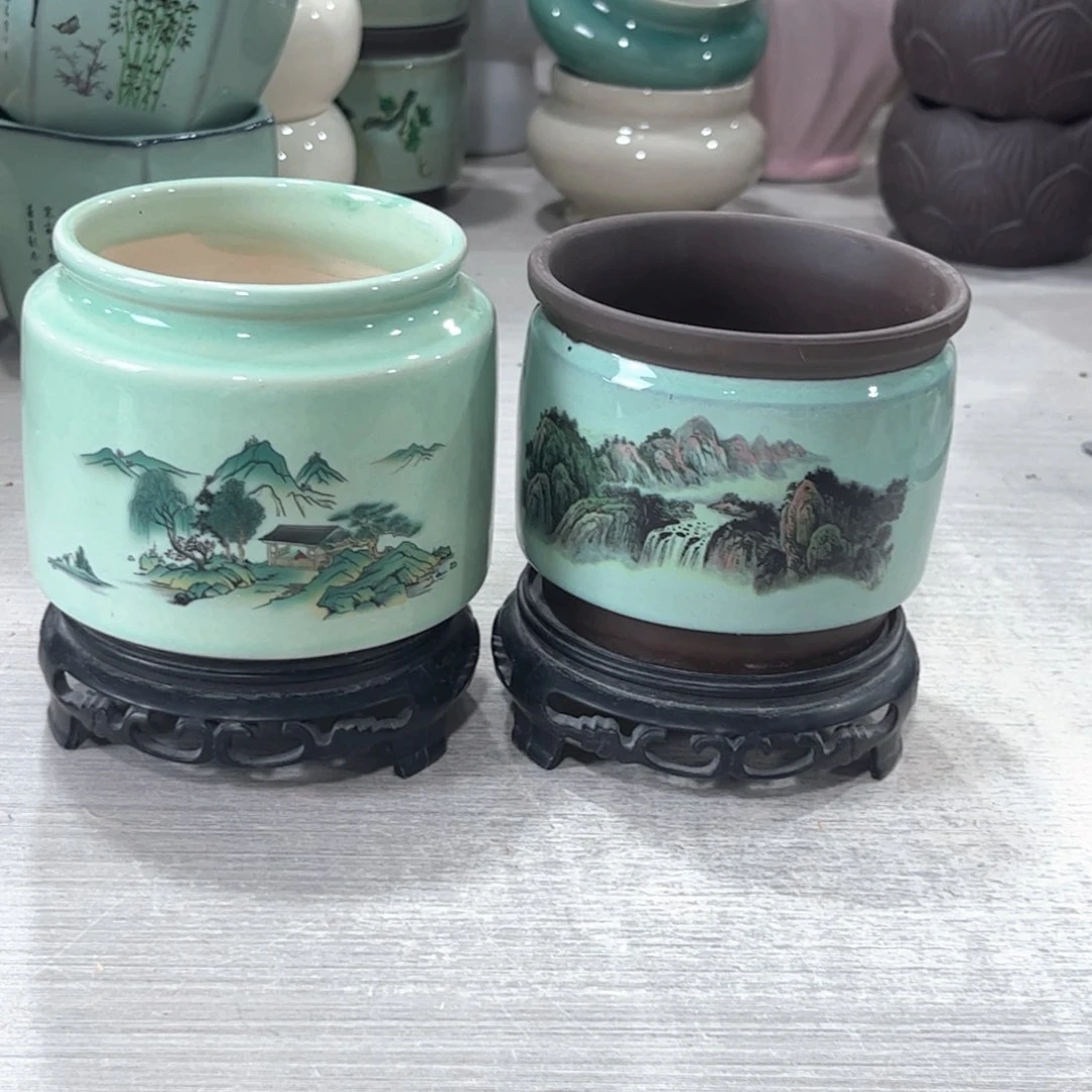 口径 陶瓷绿植多肉微瑕花盆