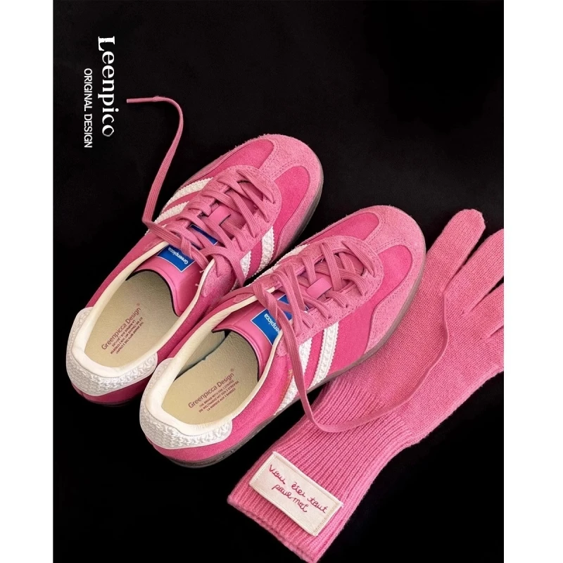 德训鞋女款2025新款爆款鞋子女ins潮百搭平底百搭休闲运动阿甘鞋