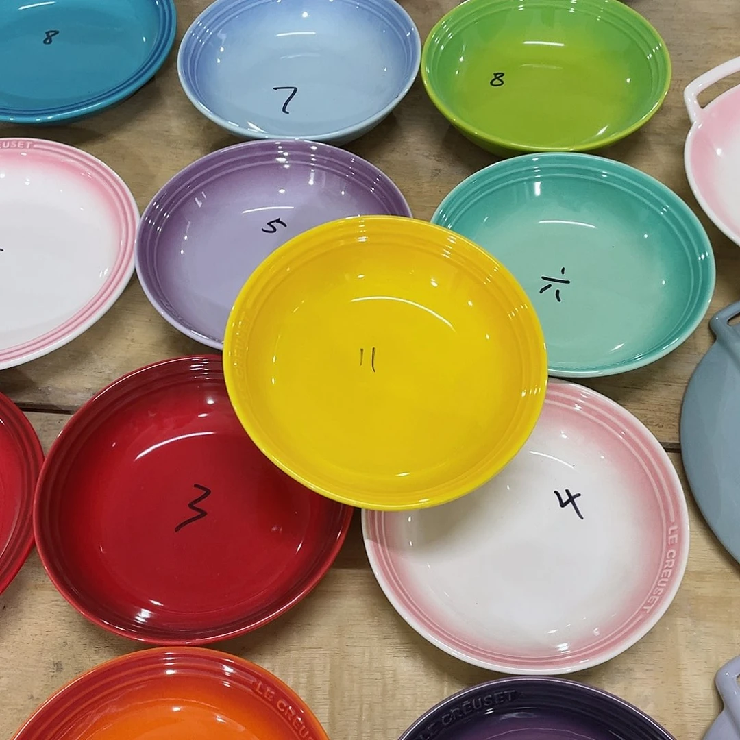 瓷片 微瑕陶瓷餐具2个装精品