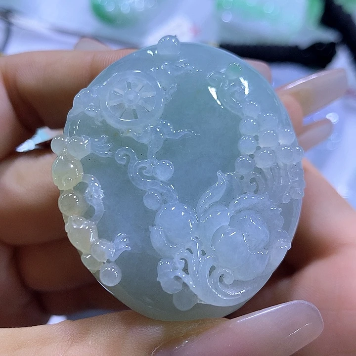 翡翠未镶嵌颈饰天然翡翠A货吊坠