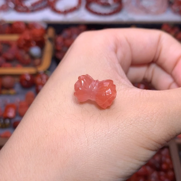 未镶嵌南红南红玛瑙并蒂莲