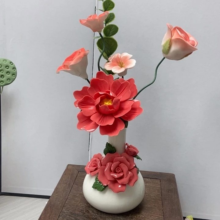 陶瓷手工制作陶瓷花