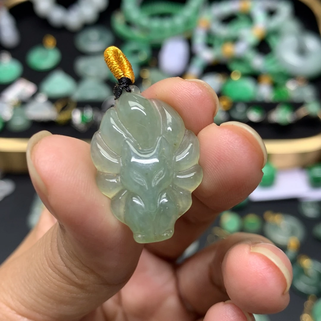 吊坠(不含链)未镶嵌翡翠有纹裂