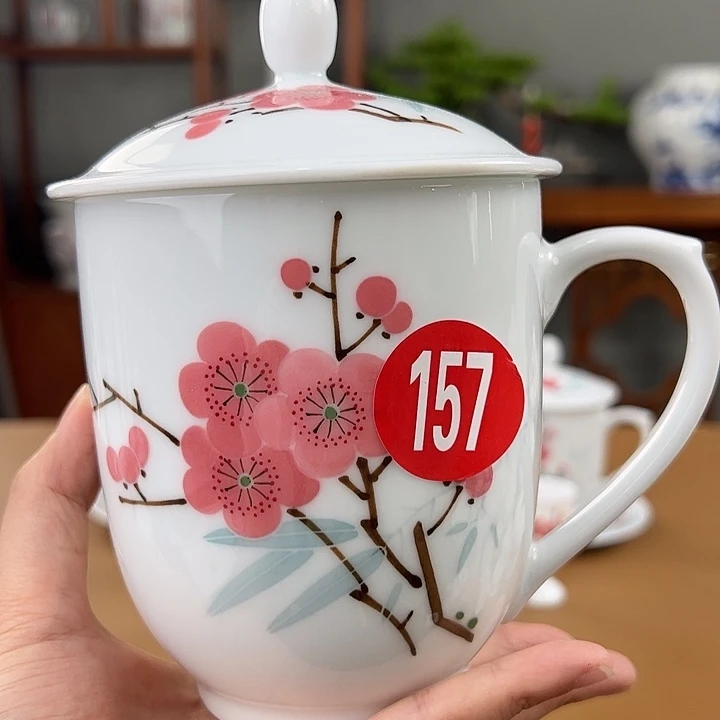 滑石子 红梅1号单杯，微瑕把手开裂