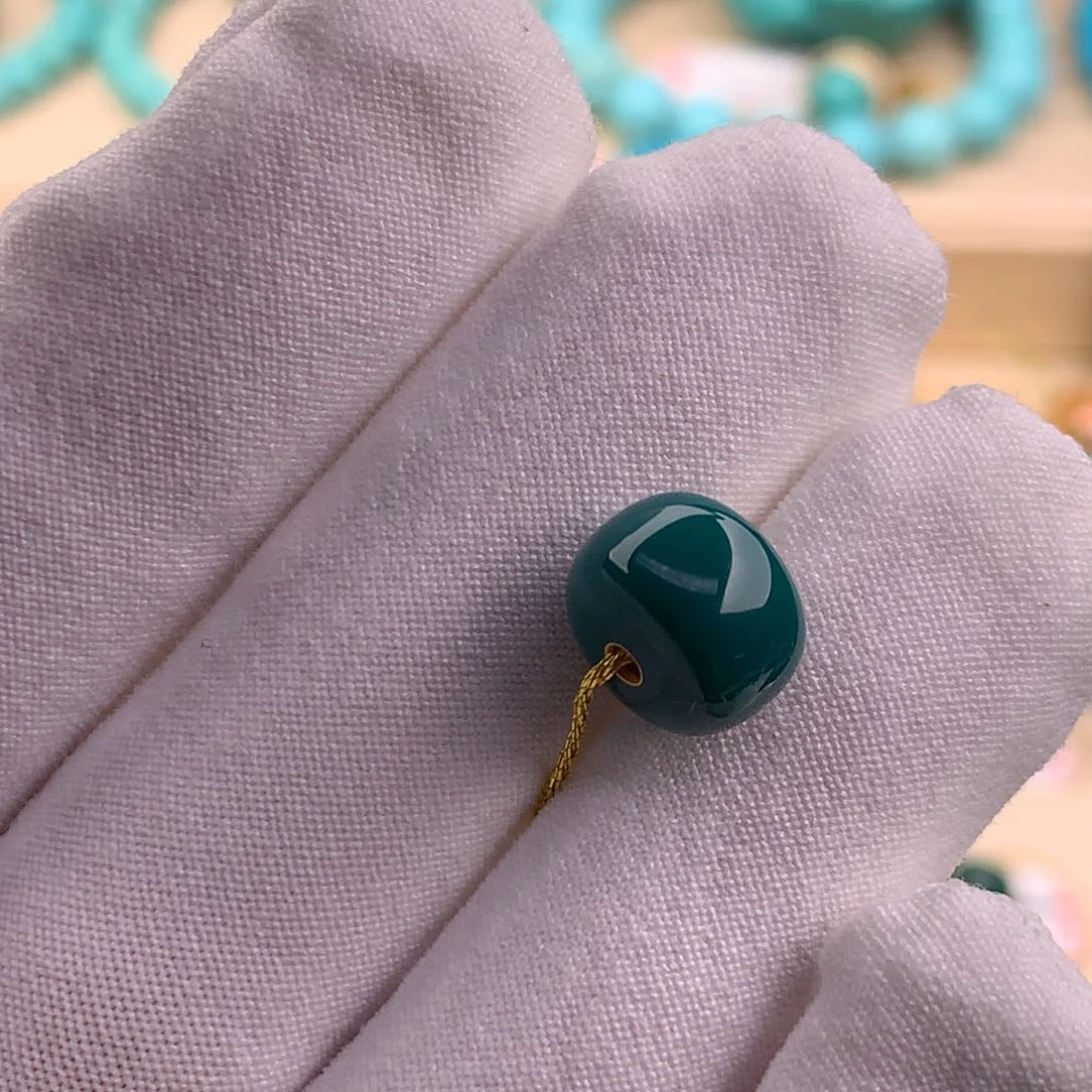 绿松石珠宝奇石未镶嵌10.5×7.6