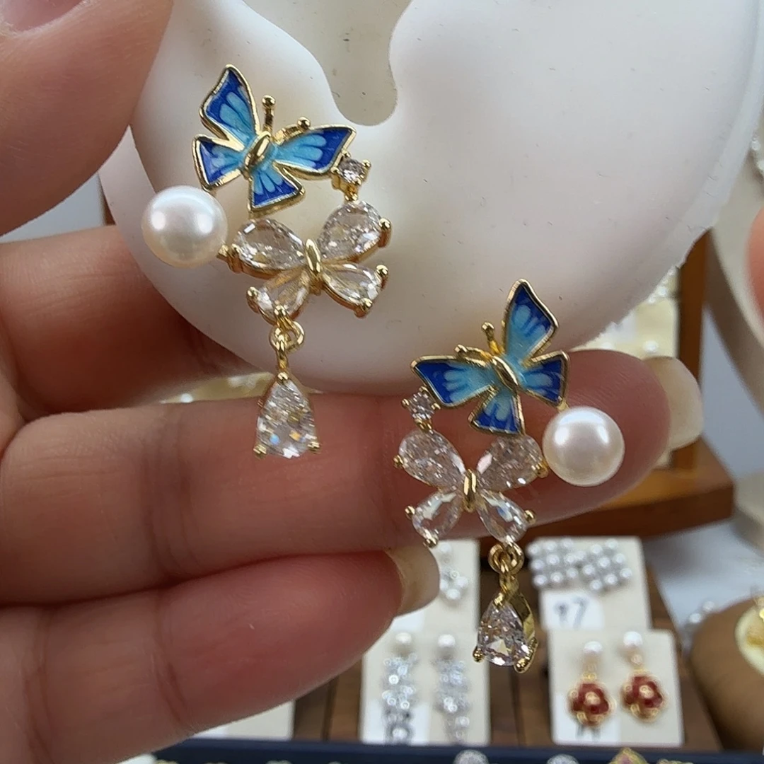 未镶嵌淡水珍珠耳饰