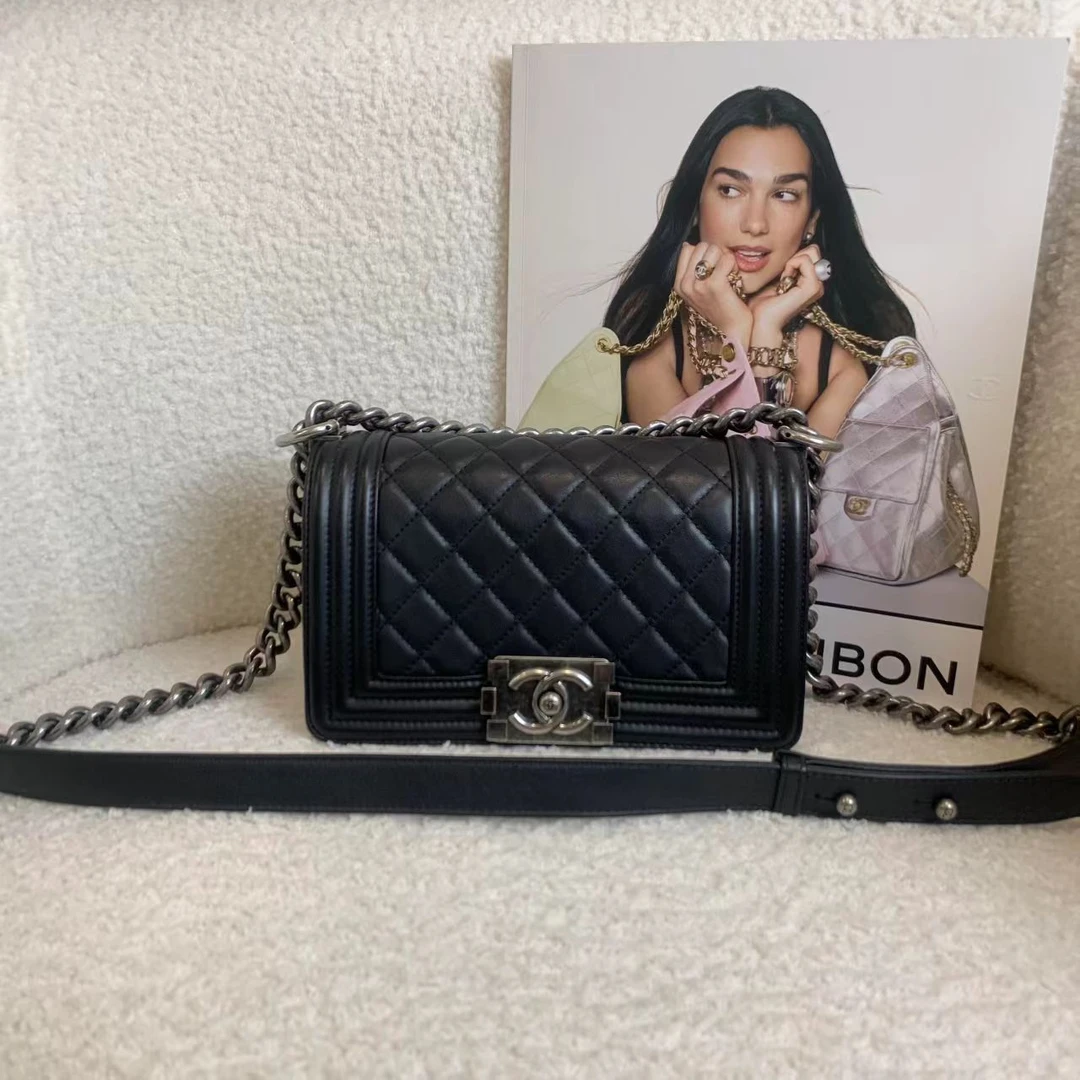 99新 Chanel/香奈儿 壹臻/黑银牛leboy小号 21年芯片 17616244